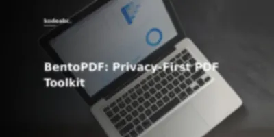 Stop Pushing Sensitive Documents to Third-Party APIs: BentoPDF Delivers Zero-Server Client-Side PDF Processing