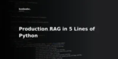 Drowning in Vector Pipeline Boilerplate? Quivr-Core Distills Production-Grade RAG into 5 Lines of Python