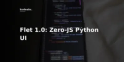 Why Python on Mobile and Desktop No Longer Sucks: Inside Flet 1.0’s Multi-Platform Runtime and 6.7x Render Boost