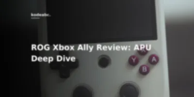 The Xbox Handheld Dilemma: Engineering AMD Z2 Extreme Silicon into Windows Handheld Reality