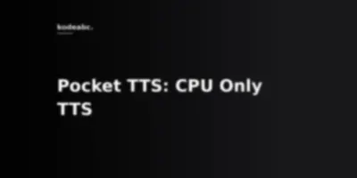 GPU buat TTS Auto-Lewat? Kyutai Labs Rilis Pocket TTS, Janjikan Suara Real-Time Cuma Modal CPU!